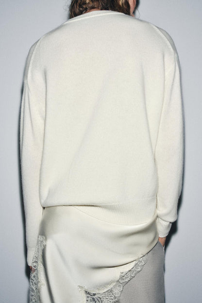 Long Sleeve 100% Cashmere Sweater