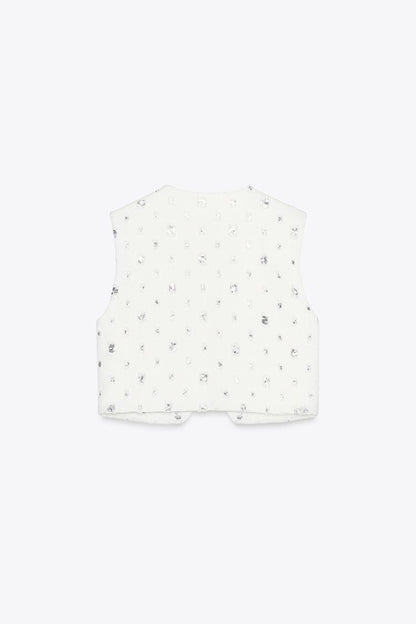 Short Sequin Waistcoat