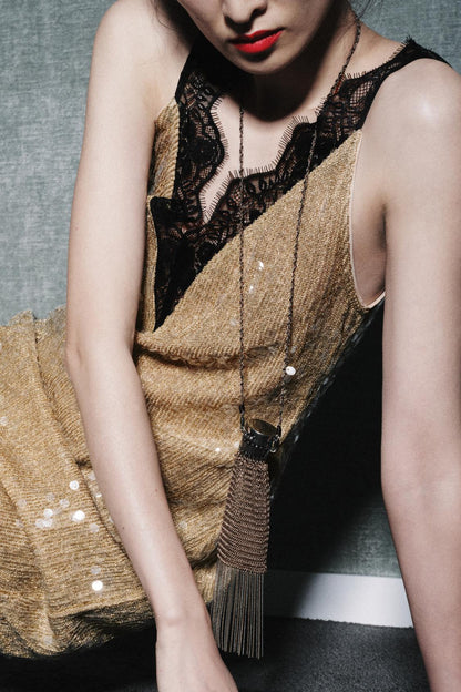 Zw Collection Sequin Lace Dress