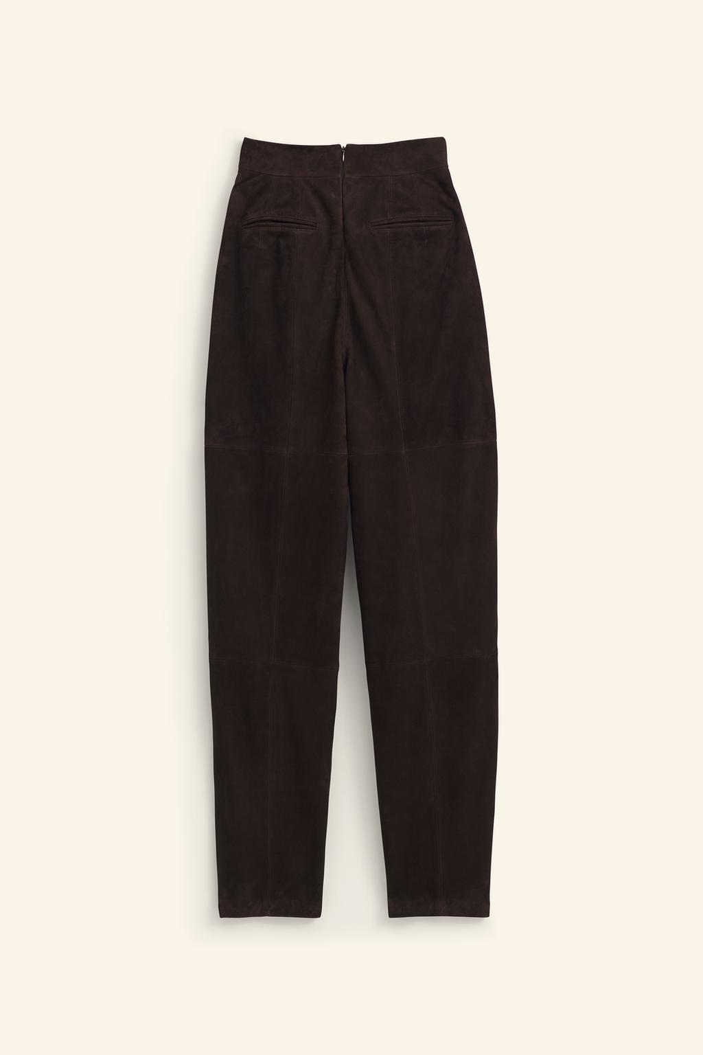 Limited edition suede leather trousers