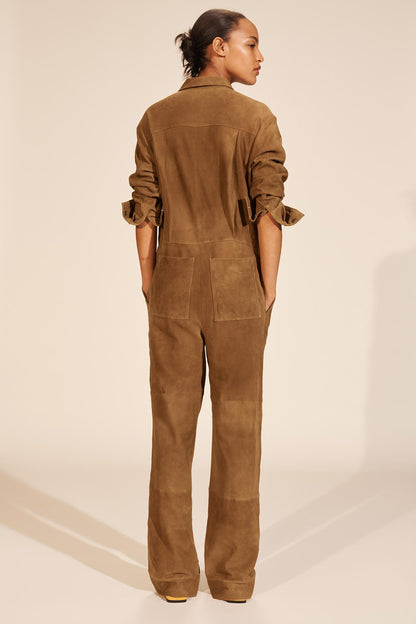 Limited Edition Suede Leather Jumpsuit