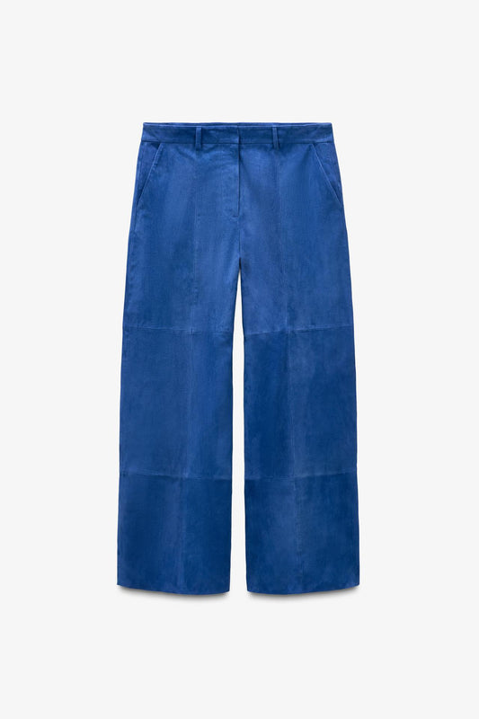 Limited Edition Baggy Suede Leather Trousers