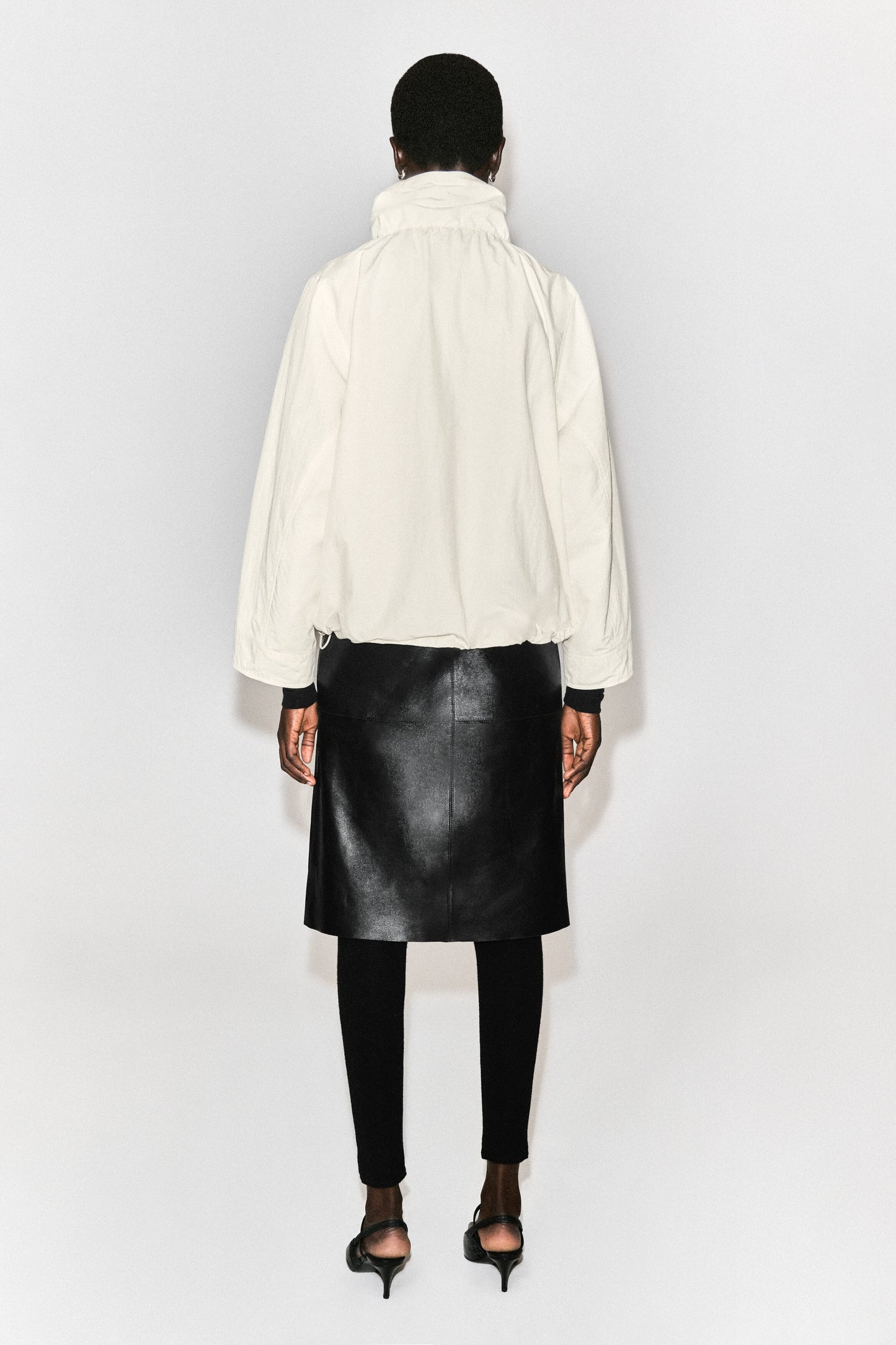 Nylon Funnle-Neck Jacket