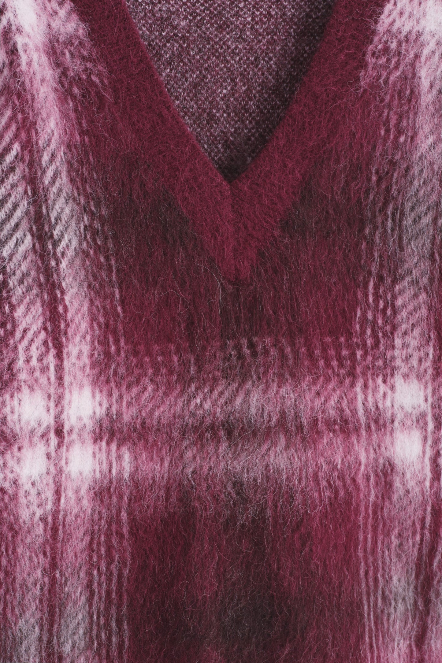 Checked Alpaca-Blend Jumper