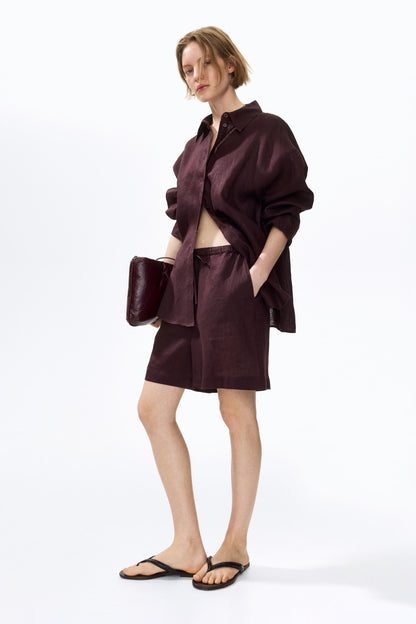 Oversized linen shirt