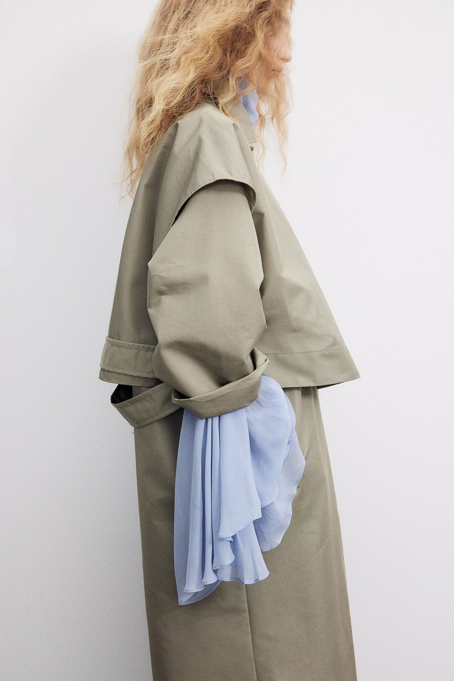 Maxi trench coat