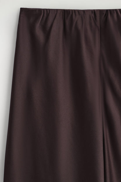 Satin Wide-Leg Trousers