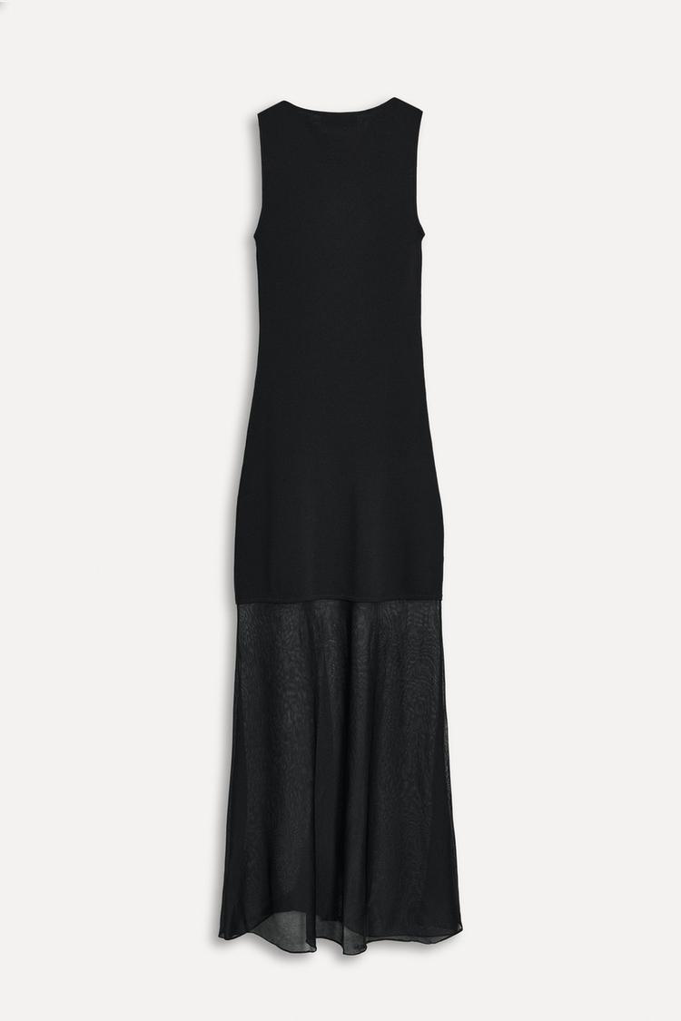 Contrast Knit Dress 50th Anniversary