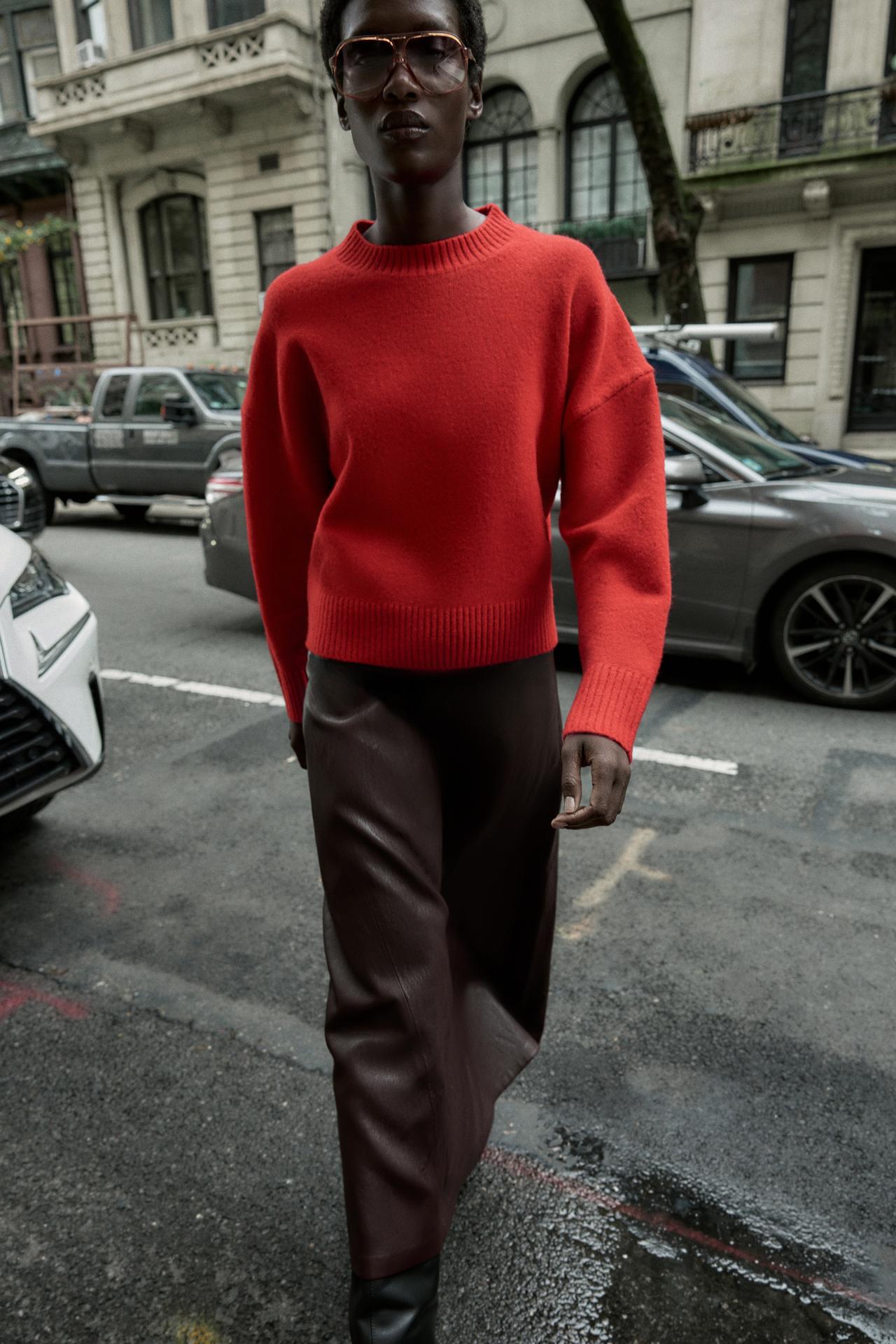 Soft Plain Knit Sweater