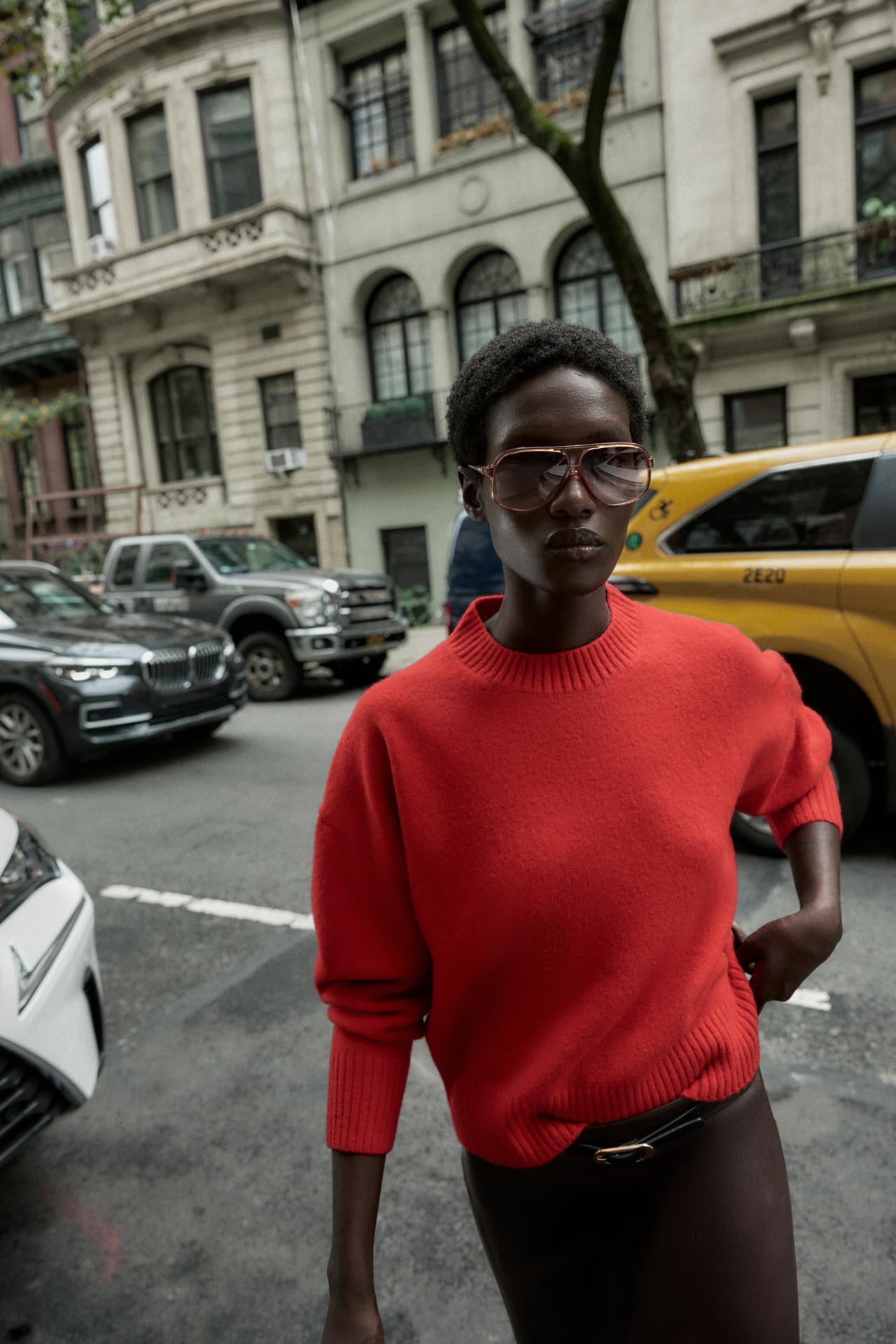 Soft Plain Knit Sweater