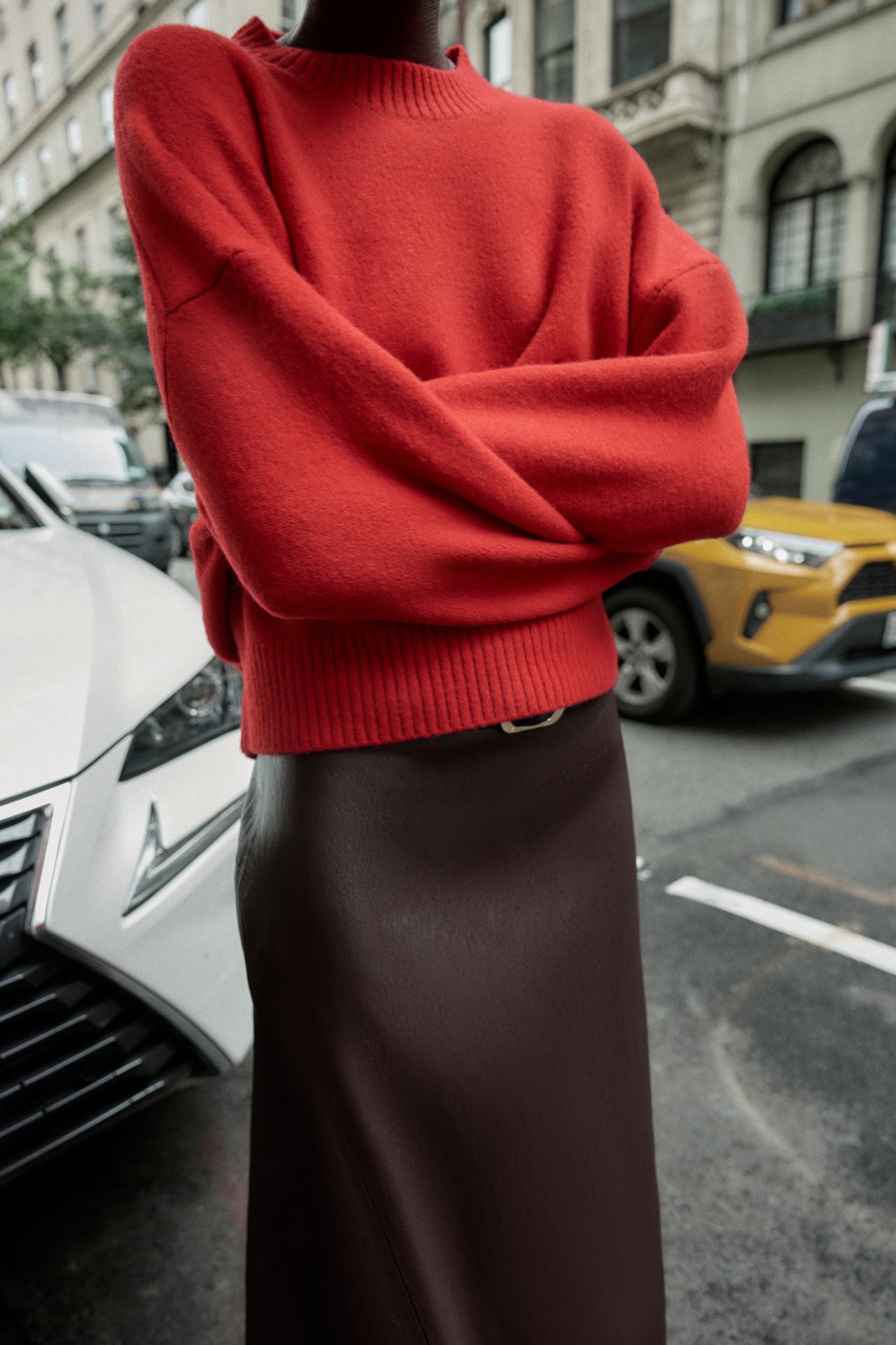 Soft Plain Knit Sweater
