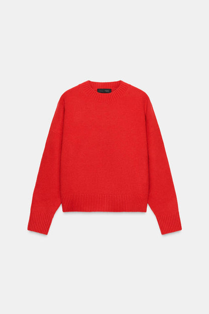 Soft Plain Knit Sweater