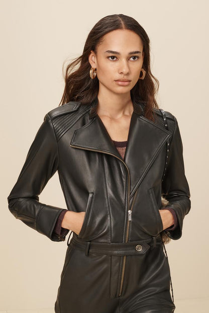 Leather Biker Jumpsuit