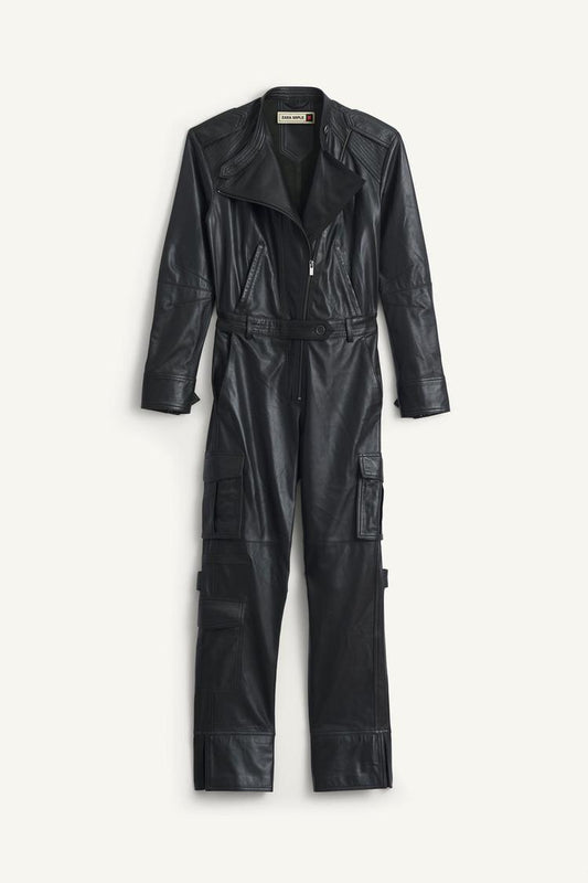 Leather Biker Jumpsuit