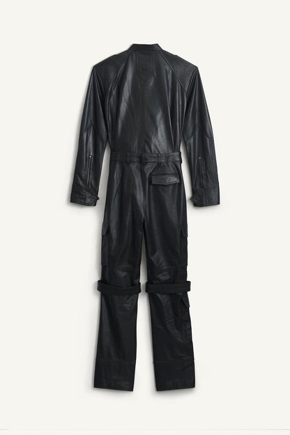 Leather Biker Jumpsuit