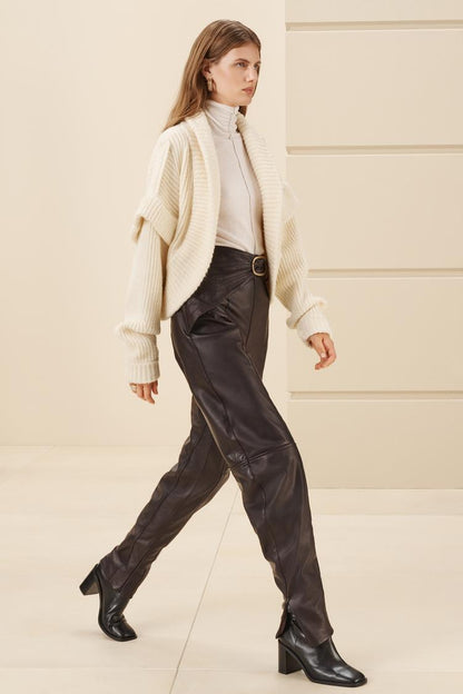 Balloon Leather Trousers