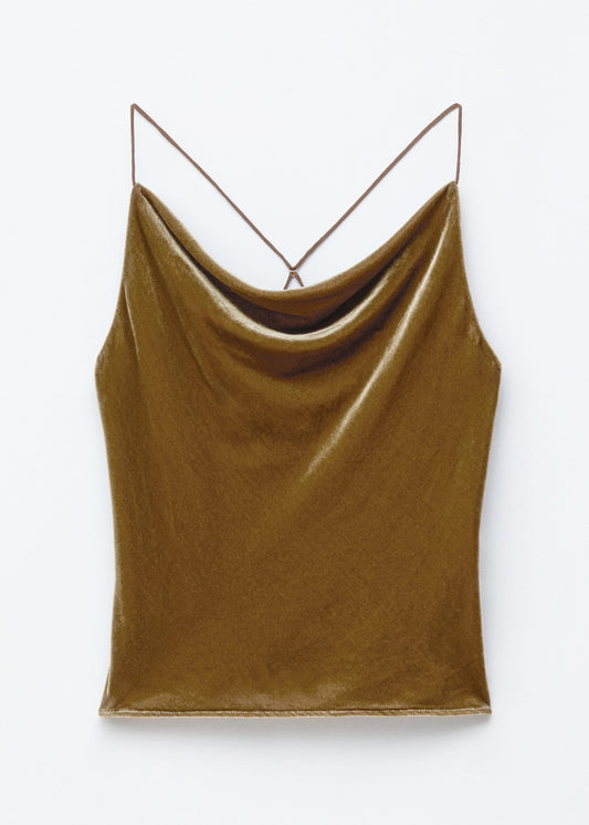 Strappy Velvet Top