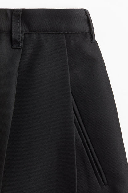 Pleat-detail shorts