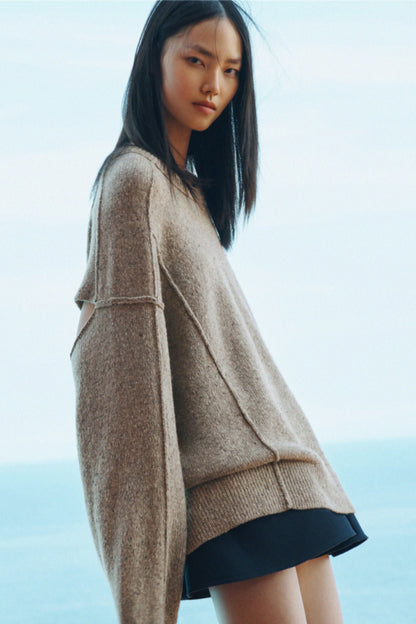 Wool-blend jumper