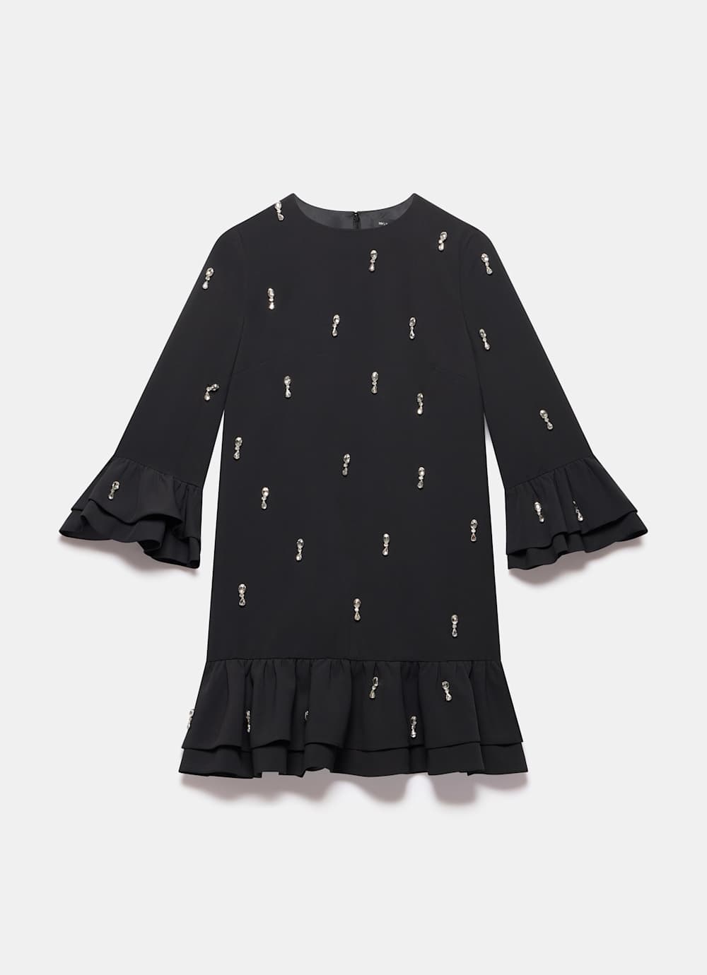 Black Embellished Mini Dress