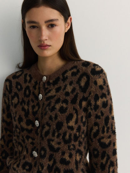 Leopard Print Cardigan