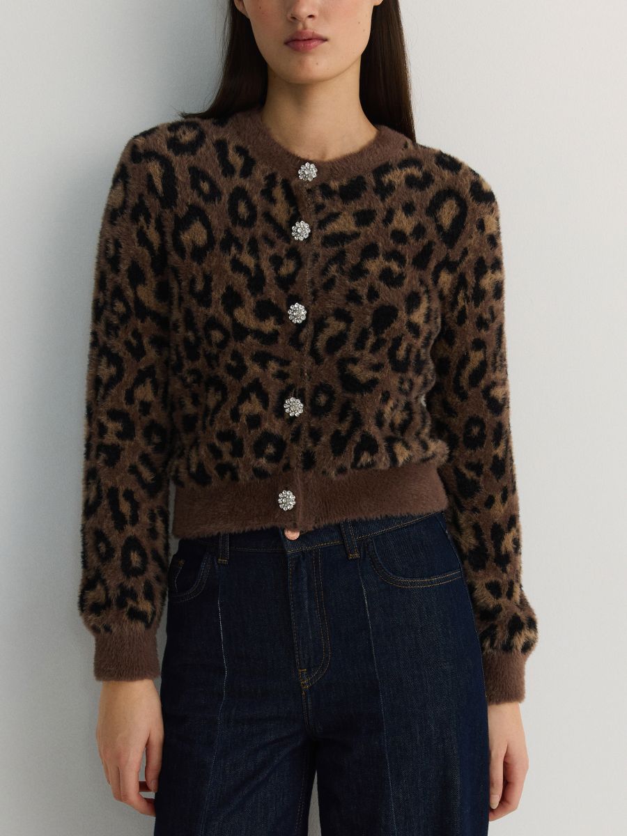 Leopard Print Cardigan