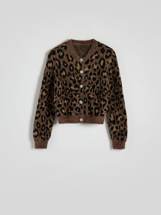 Leopard Print Cardigan