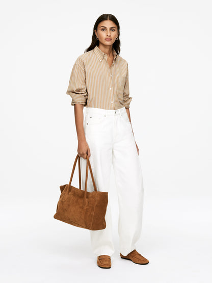 Slouchy Leather Tote