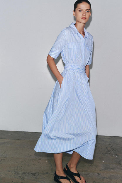 ZW Collection Poplin Shirt Dress