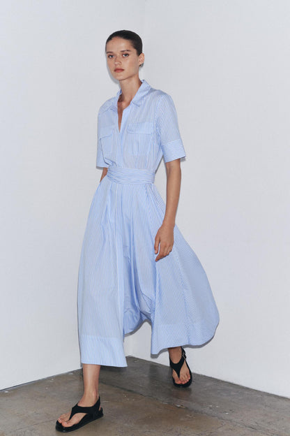 ZW Collection Poplin Shirt Dress