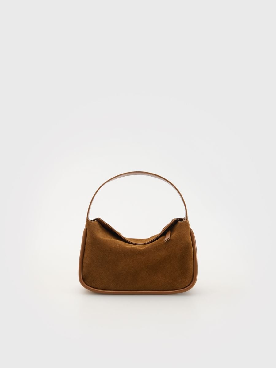 Faux suede bag