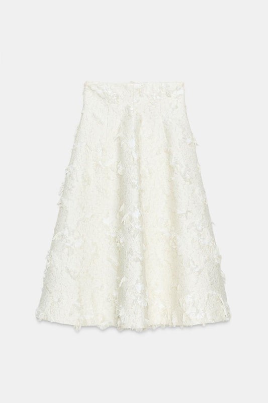 Zw Collection Structured Midi Skirt