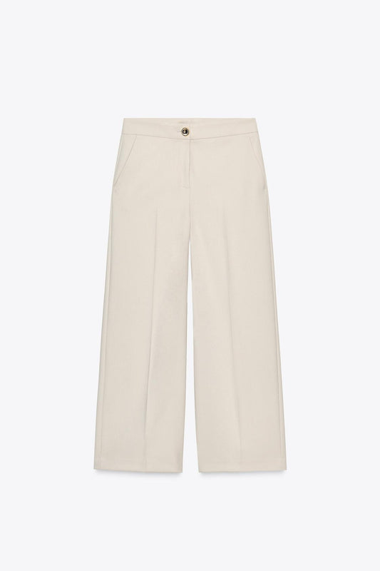 High-Waist Culotte Trousers