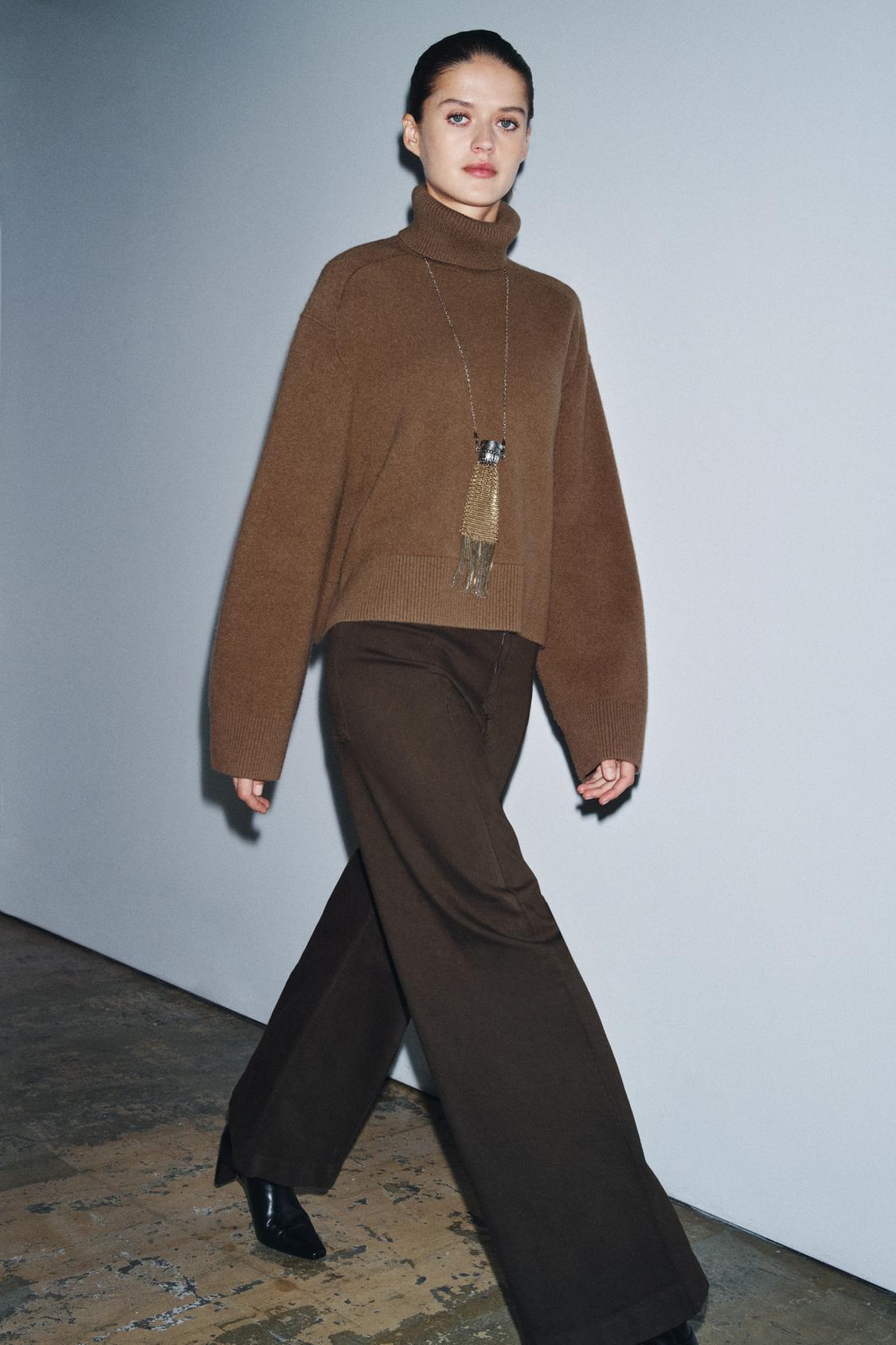 95% Wool High Neck Jumper