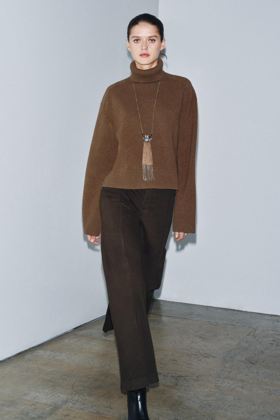 95% Wool High Neck Jumper