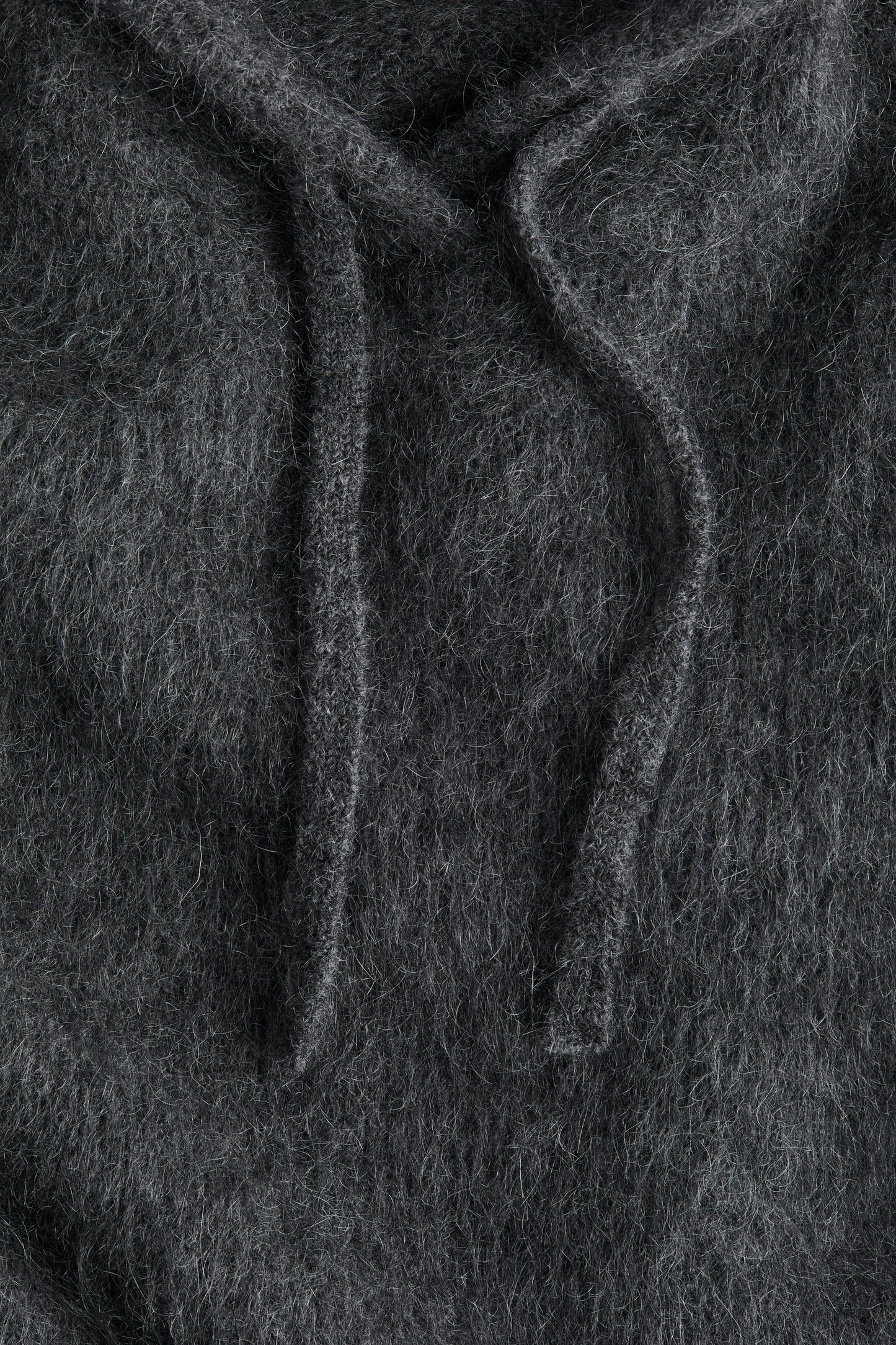 Mohair-blend hoodie