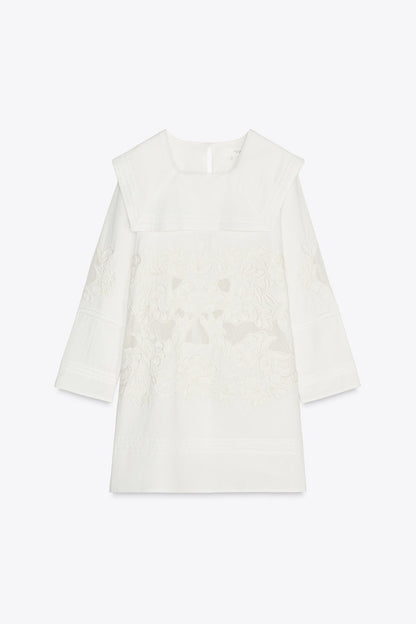 ZW Collection Embroidered Short Dress