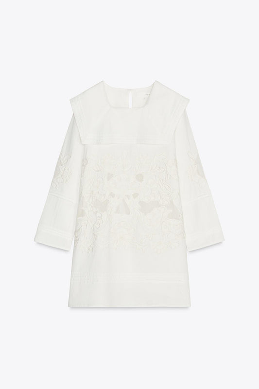 ZW Collection Embroidered Short Dress