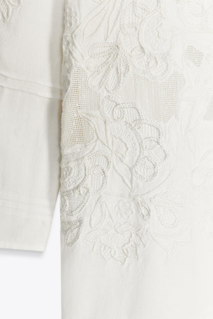 ZW Collection Embroidered Short Dress
