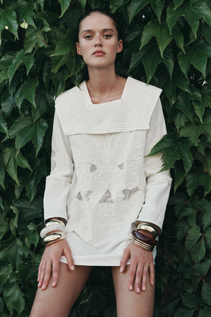 ZW Collection Embroidered Short Dress