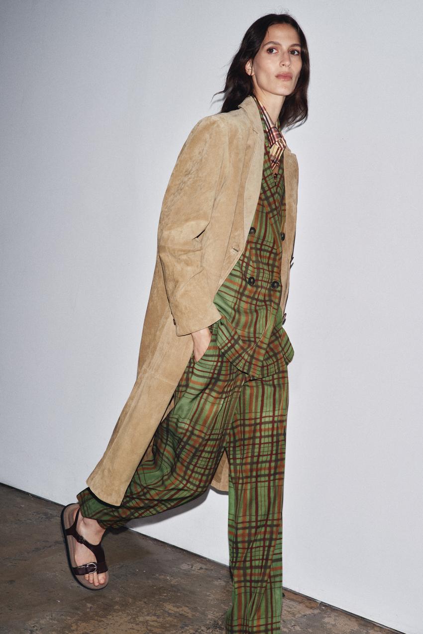 Suede Leather Coat – ZW Collection Limited Edition