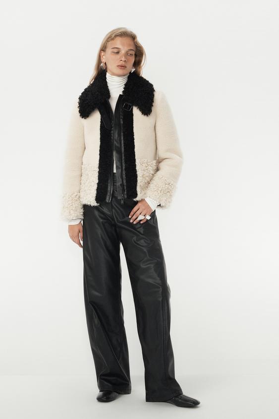 Faux Fur Patchwork Jacket - The Item Zara Woman
