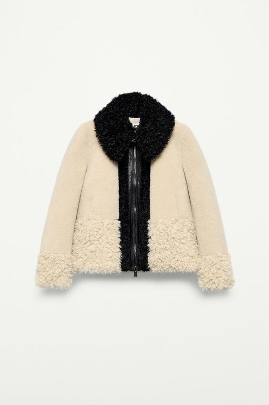 Faux Fur Patchwork Jacket - The Item Zara Woman