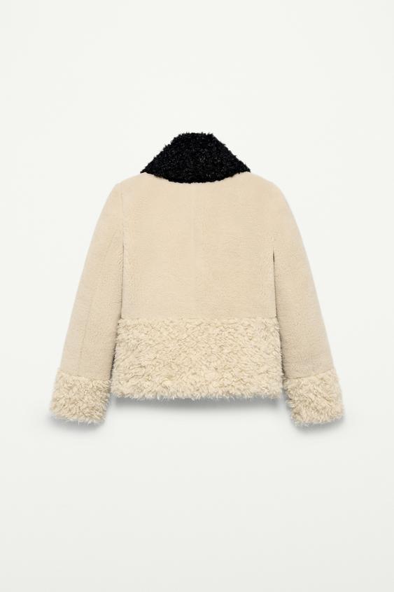 Faux Fur Patchwork Jacket - The Item Zara Woman