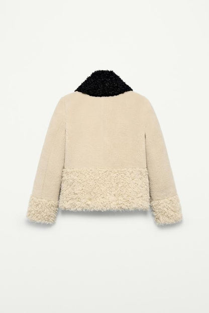 Faux Fur Patchwork Jacket - The Item Zara Woman