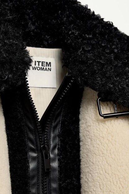 Faux Fur Patchwork Jacket - The Item Zara Woman