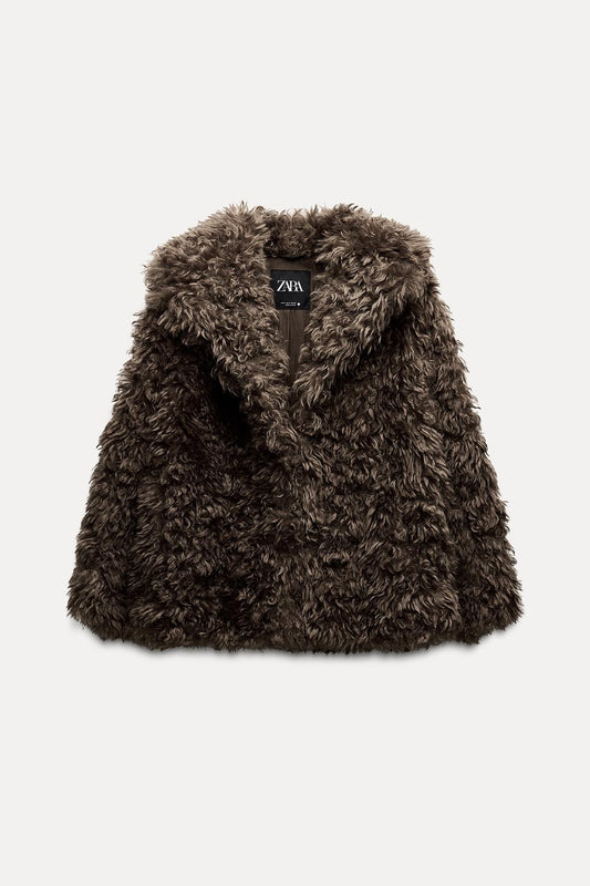 ZW Collection Faux Fur Short Coat