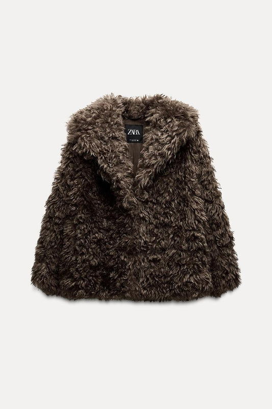 ZW Collection faux fur short coat