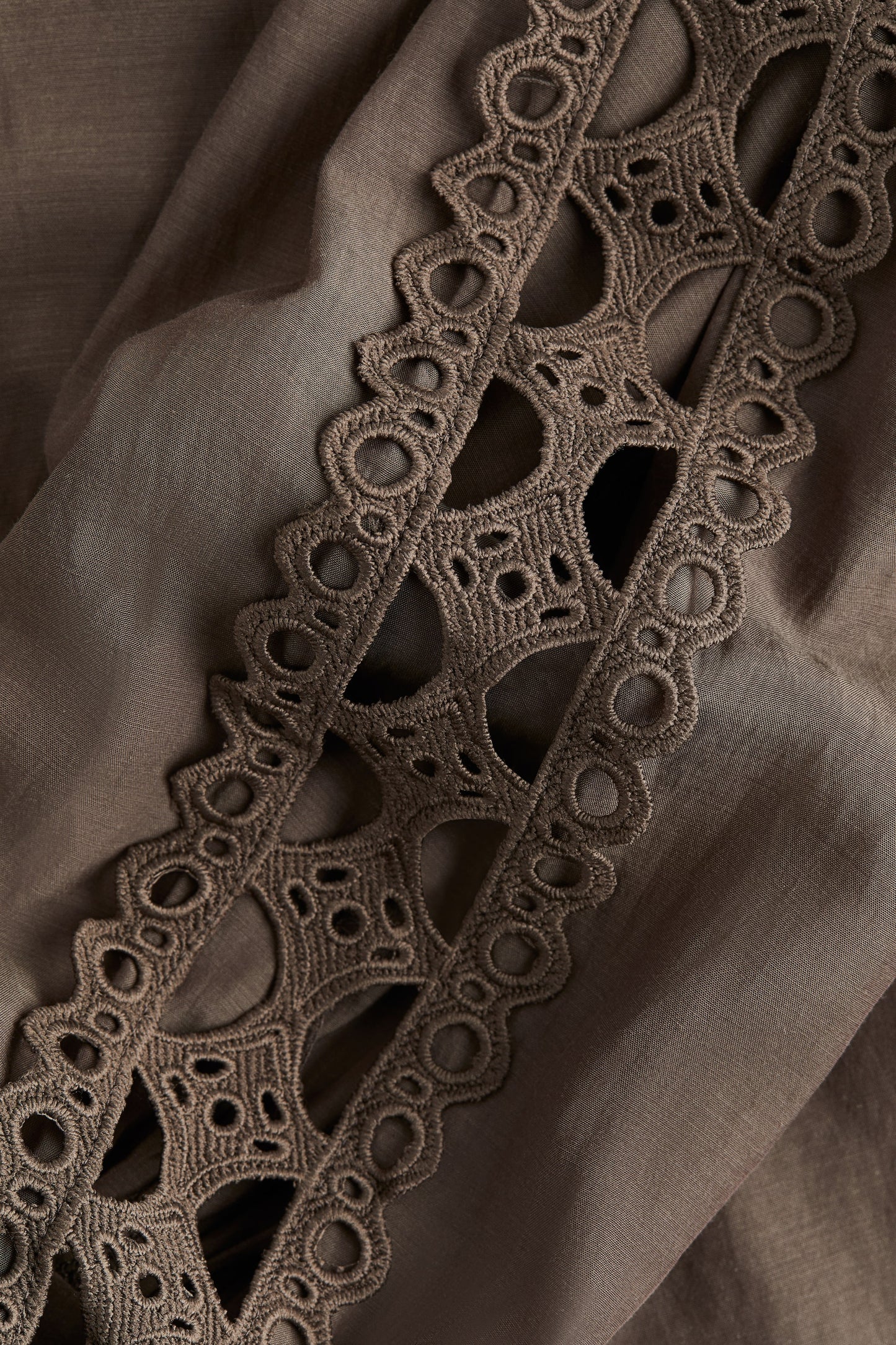 Lace-trimmed blouse