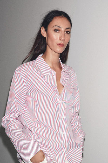 ZW Collection Striped Poplin Shirt